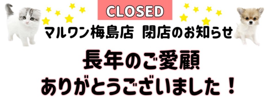 梅島店‐閉店案内