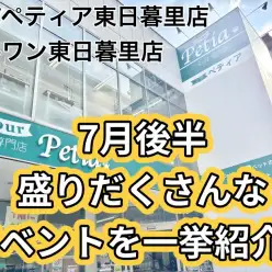 【 お知らせ 】東日暮里店の7月後半はイベントがいっぱい！