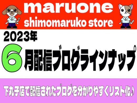 【 ブログリスト 】マルワン下丸子店の2023年6月配信ブログラインナップ
