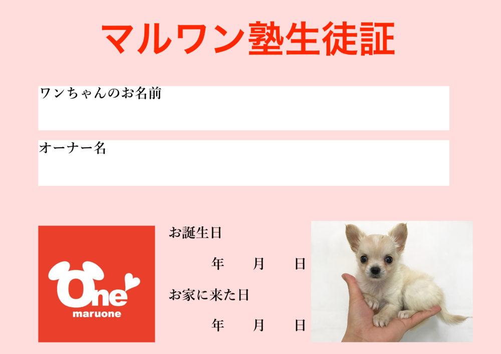 マルワン塾生徒証