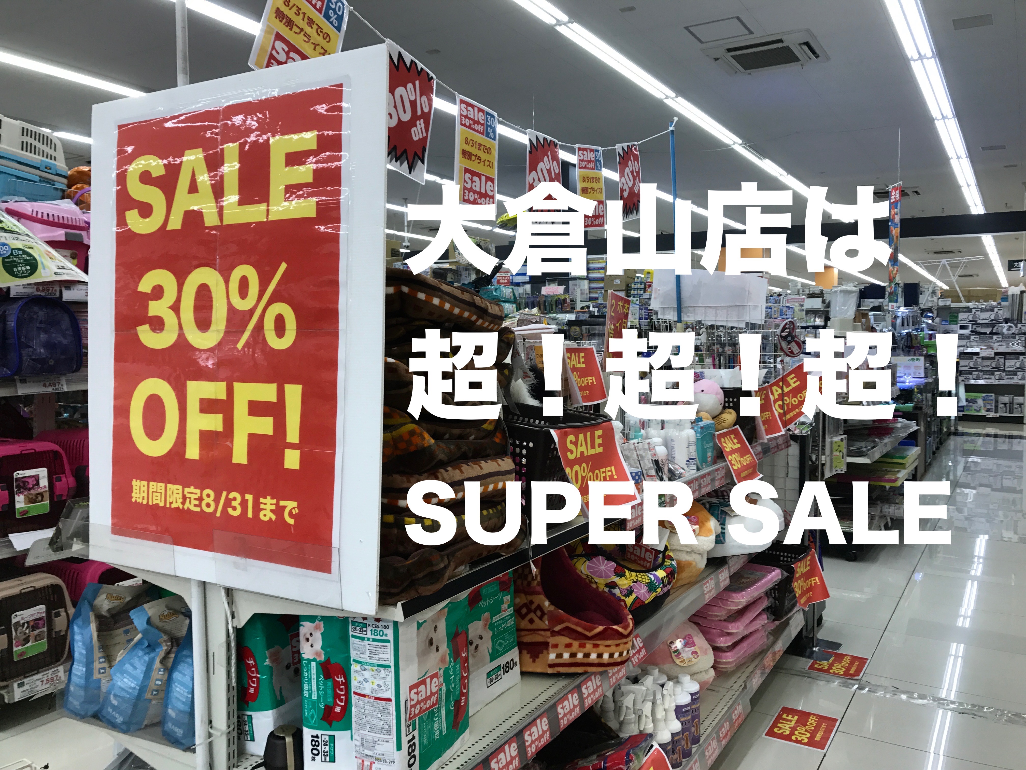 【オトク情報！】大倉山店は超!超!超!スーパーセール！（期間限定）