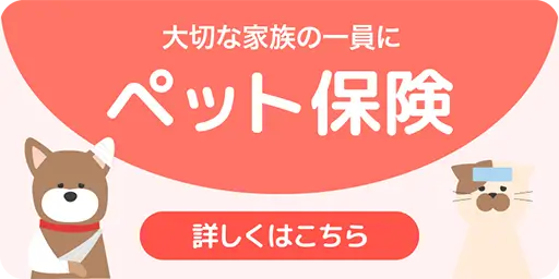 大切な家族の一員に。ペット保険