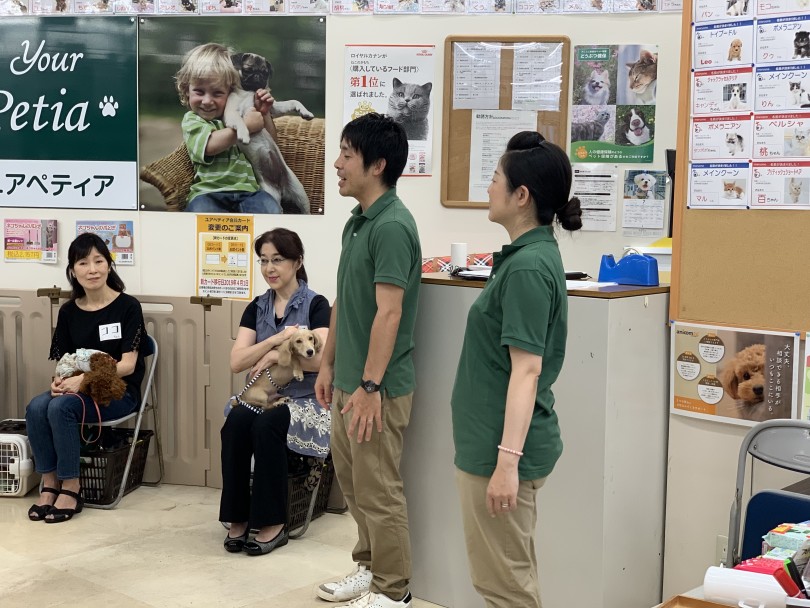 高橋トレーナー 田澤トレーナー | 7月17日開催 パピー教室 - 高井戸店