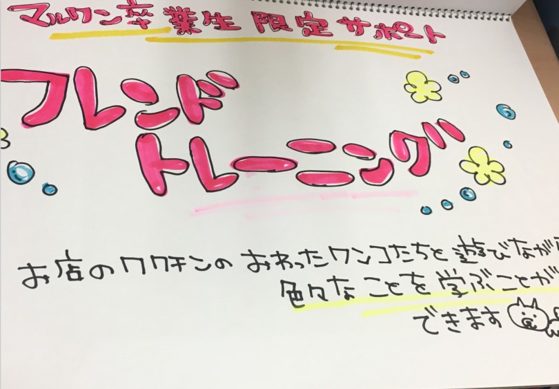 手書きのプレートも作っちゃいました | 子犬の勉強 アニコム協力パピー教室 - 大倉山店